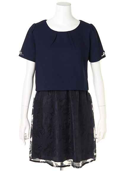 Fabulous Angela クラシックシアースカートコンビワンピース