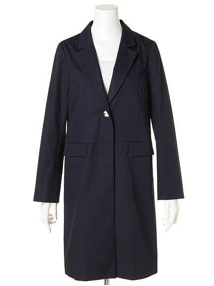 BE RADIANCEストーンボタンロングジャケット