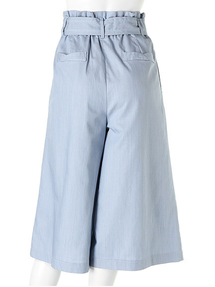 BE RADIANCE ウエストリボンガウチョパンツ