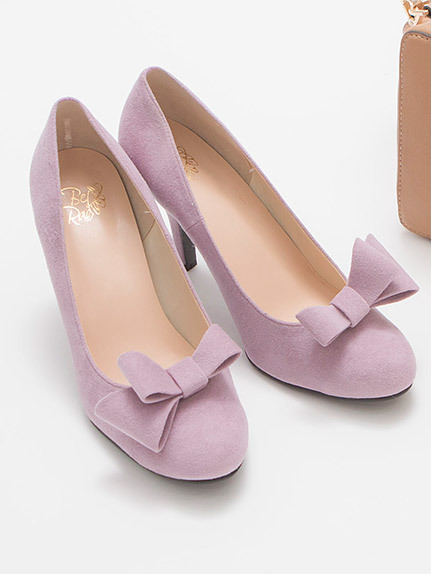 BE RADIANCE 取り外しリボン付きパンプス