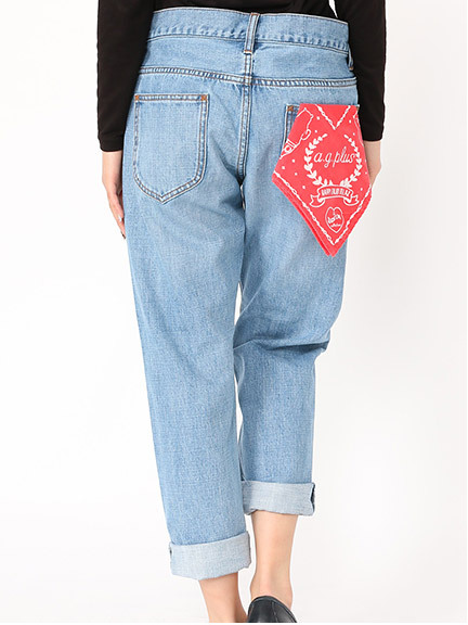 a.g.plus ウォッシュルーズデニム