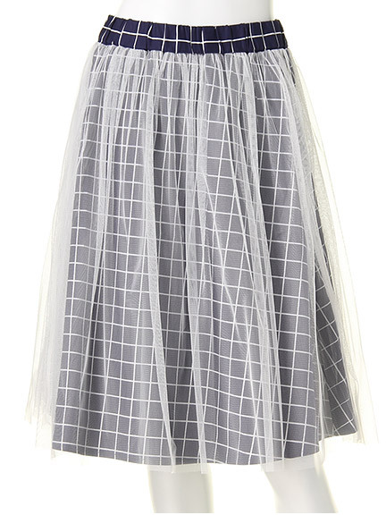 rid.dle from... ウィンドーペンチェックチュールスカート